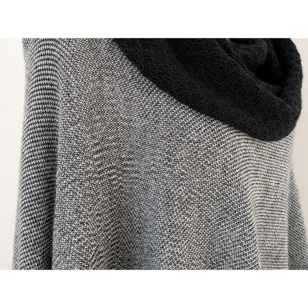 Peruvian Link Alpaca Blend Cowl Neck Poncho One Size Fits Most - Picture 4 of 7